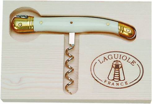 Jean Dubost Laguiole Bottle Opener Brass Box, Stainless Steel, Ivory...