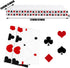 Breling 3 Pcs Casino Poker Themed Party Decorations Disposable Poker Tablecloth Las Vegas Theme Table Cover Casino Table Runner for Las Vegas Play...