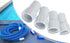 1-1/2" Threaded Pool Hose Cuff Swimming Pool Vacuum Hose Replacement Cuff Spiral Wound Vacuum Hose Repair Hose Ends (4)...