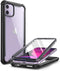 i-Blason Ares Case for iPhone 11 6.1 inch (2019 Release), Dual Layer Rugged Clear Bumper Case with Built-in Screen Protector (Black)...