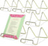 BANBERRY DESIGNS Wire Easel Display Stand Plate Holders - Smooth Plated Brass Metal - 3" H - Pack of 6 Pcs...