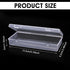 Rectangular Plastic Storage Containers, 3 Pcs Small Clear Storage Box with Hinged Lids Empty Bead Organizer Storage Cases for Small Items Jewelry ...