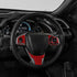 for 10th Gen Civic Real Carbon Fiber Steering Wheel Cover Trims Inner Wheel Button Sticker Compatible with Honda Civic 2021 2020 2019 2018 2017 20...