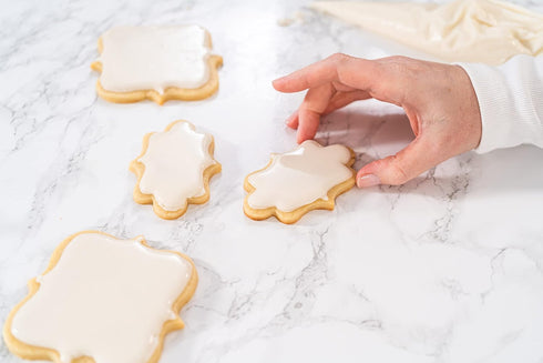 Bakerpan Stainless Steel Plaque Cookie Cutters Shapes, Frame Cookie Cutters for Baking - Set of 2...