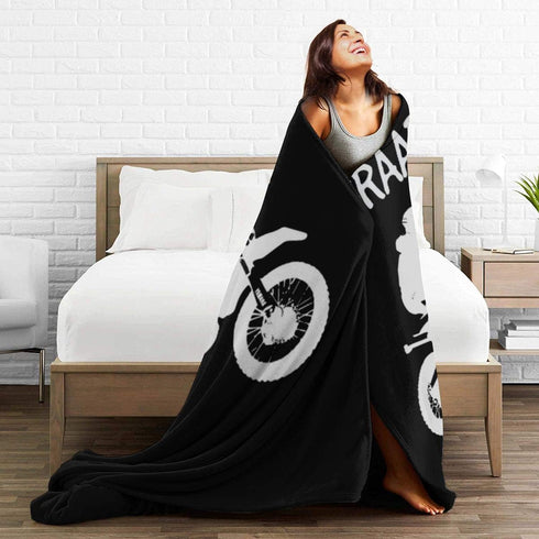 Dirt Bike - Motocross Fleece Blanket Throw Lightweight Blanket Super Soft Cozy Bed Warm Blanket for Living Room/Bedroom All Season (Dirt Bike - Mo...
