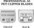 Detachable Pet Clipper Blades, Made of Ultra Ceramic & Stainless Steel, Dog Grooming #10 Blade Compatible with Andis,Oster A5,Wahl KM Series Clipp...
