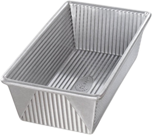 USA Pan 1145LF Bakeware Aluminized Steel 1.25 Lb Loaf Pan, Medium, Silver...