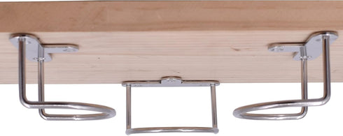 YYST Laptop Holder Mount Under Desk Laptop Mount Organizer Rack W/Screws...