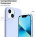 ORNARTO Compatible with iPhone 13 Case 6.1, Slim Liquid Silicone 3 Layers Full Covered Soft Gel Rubber Phone Case Protective Cover 6.1 Inch-Light ...