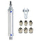 Pneumatic Cylinder 16mm Bore 50mm Stroke Air Cylinder Single Rod Double Action with Y Connector and 2Pcs Pneumatic Quick Fittings (MAL16x50)...