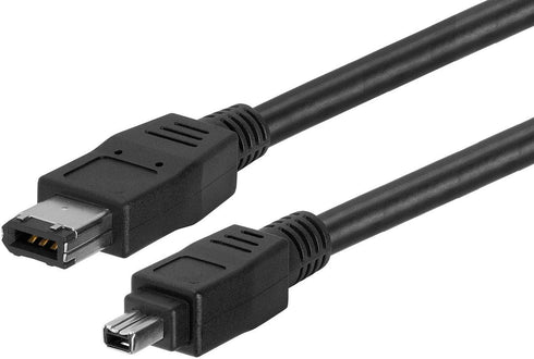 BRENDAZ FireWire DV Cable iLink IEEE-1394 6P-4P M/M Compatible with Sony HVR-HD1000U HVR-A1U, HDR-FX7 HDR-FX1000, DCR-VX2100, CCD-TRV108 Hi8 Camco...