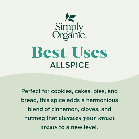 Simply Organic Allspice, Organic, 2.57 Ounce...