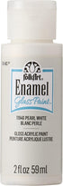 FolkArt Enamel Acrylic Craft Paint, Pearl White 2 fl oz Premium Matte Finish Paint, Perfect For Easy To Apply DIY Arts And Crafts, 11946...