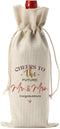 Wedding Shower Gifts Wine Bag, Bridal Shower Wedding Gifts, Bridal Shower Party Favors Wine Bags, Mr And Mrs Wedding Gifts, Cheers To The Future M...