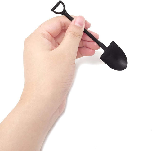 Honbay 50PCS Plastic Disposable Mini Ice Cream Dessert Spoon Shovels Pudding Yogurt Spoons for Family or Party...
