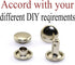 120pcs 8x8mm Silver Double Cap Rapid Rivets Round Head Decorative Rivets DIY Leather Craft Studs 5/16 inch...