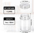 Segarty Spice Jars, 3 Pack 3 oz Spice Bottles with Shaker Lids, Glass Empty Seasoning Containers with Adjustable Pour Holes for Kitchen Spice Stor...