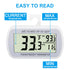 Waterproof Refrigerator Fridge Thermometer, Digital Freezer Room Thermometer, Max/Min Record Function Large LCD Screen and Magnetic Back for Kitch...