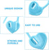 Litoexpe 200 Pcs Knitting Marker Blue, Heart Design Needle Clip Crochet Locking Stitch Markers for Art DIY Craft Project Crochet Work......