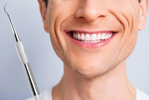 Dental Tools Set - Stainless Steel Krisp Beauty 1 Pc Dental Tooth Pick Tartar Remover Plaque Scraper Probe Scaler Mouth Oral Hygiene Care Dentist ...