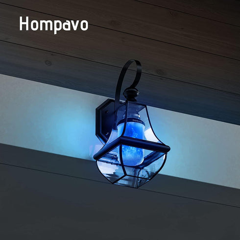 Hompavo ?Upgraded LED Flame Light Bulbs, Purple Flickering Light Bulbs with Upside Down Effect, E26/E27 Flame Bulb for Halloween Christmas Party I...