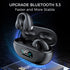 Wireless Ear Clip Bone Conduction Earbuds, Bluetooth 5.3, Up to 18 Hours Playtime, 350mAh Battery, Lightweight, Wireless Bluetooth Earbuds for Cyc...