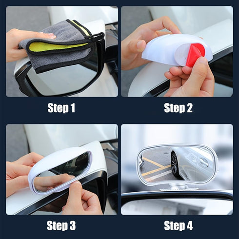 2PCS Blind Spot Mirrors, 360° Rotating Rearview Auxiliary Mirror Wide Angle Side Mirror Blindspot Mirror for Car Truck SUV...
