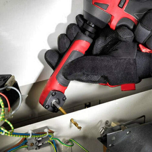 Right Angle Attachment Electric Screwdriver Repair 90 Degree Corner Device, ABS Handle Screwdriver Socket Adapter Drill Bit Corner Adapter for 18v...