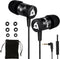 KLIM Fusion Earbuds with Microphone + Long-Lasting Wired Ear Buds + 5 Years Warranty - Innovative: in-Ear with Memory Foam + Earphones with Mic an...