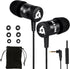 KLIM Fusion Earbuds with Microphone + Long-Lasting Wired Ear Buds + 5 Years Warranty - Innovative: in-Ear with Memory Foam + Earphones with Mic an...