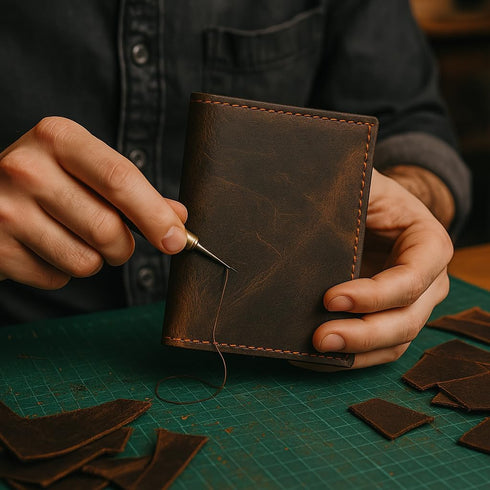RFID Blocking Bifold Hipster Credit Card Wallet Premium Lambskin Leather (Vintage)...