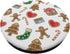 Christmas Gingerbread Pattern Cookie Xmas PopSockets Standard PopGrip...