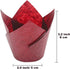 180 Pieces of Tulip Baking Paper Cups Cupcake Muffin Liners Pans Wrappers in 3 Colors, White, Natural, Brown...