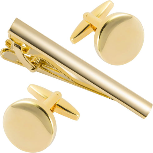 Cufflinks and Tie Clip Set for Men Personalized Cuff Links Business Wedding Father's Day Gift...