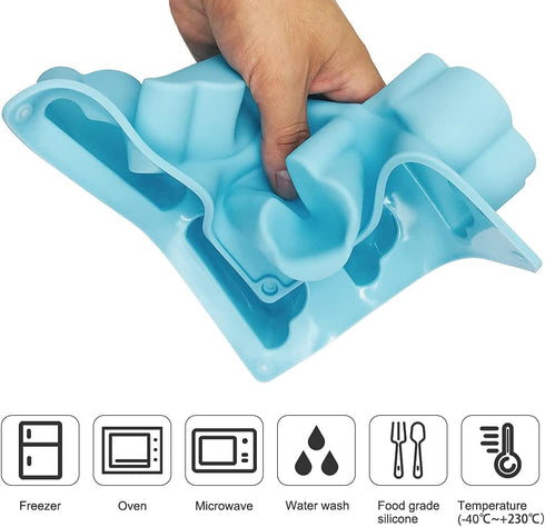 3 Pack Soap Moulds for Soap Making, FineGood Silicone Cloud Mold Soap Making Supplies Cake Baking Mould Silicone Muffin Trays for Pudding Cupcake...