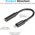Saramonic 3.5mm TRRS to Lightning Female Adapter Cable, SR-C2002 3.5mm Micro Lightning to Apple Cable MFi Certified Compatible with iPhone, iPad S...