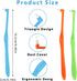 Single End Tufted Toothbrush, 5 Pcs Interspace Tooth Brush Tapered Trim Tooth Cleaner Interdental Toothbrush Tuft Gap Toothbrush for Orthodontic D...