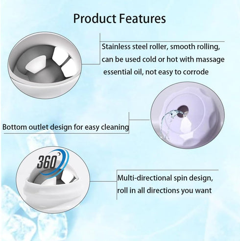 Cold Massage Roller Ball - Gifts for Boyfriend Him Men Women, Stays Cold for 6 Hours, Muscle Recovery Tools,Personal Care Massage Essentials,Rapid...