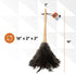 Superio Ostrich Feather Duster Fluffy Dust Remover, with Wooden Handle Reusable for Cleaning Homes, Ceilings, and Furniture (3 Pack) (1 Pack)...