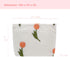 PAZIMIIK Makeup Bags for Purse Zipper Cosmetic Pouch Large Travel Canvas Make Up Organizer Tool Pouch for Women and Girls,Tulip White...