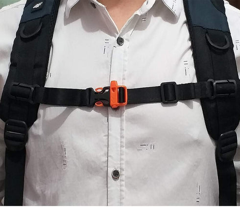 2 Packs Backpack Chest Strap- Nylon -Suitable for Webbing on The Backpack up to 25MM(Grey)...