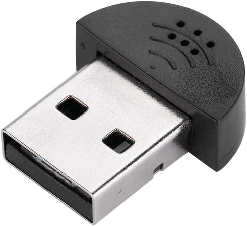 Mini Microphone, Portable USB Studio Speech 360° Omnidirectional Noise Cancellation Microphone Recording Audio MIC Adapter for Computer PC(black)...