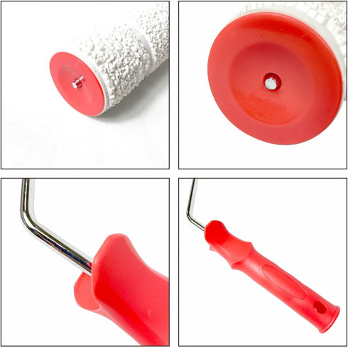 8'' Patterned Paint Roller for Wall Decoration Classic Brick Embossing Texture Rubber Roller Decorative Household DIY Paint Art Tool for Wall Deco...
