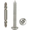 Wood Screws Assortment Fasteners Kit M4,60Pcs,410 Stainless Steel,Round Head, Philips Drive, Self Tapping,Assorted Drywall Screw,Give Away Driver ...