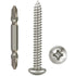 Wood Screws Assortment Fasteners Kit M4,60Pcs,410 Stainless Steel,Round Head, Philips Drive, Self Tapping,Assorted Drywall Screw,Give Away Driver ...