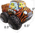 ArtCreativity Safari Plush Monster Truck, 8 Inch Big Monster Truck Stuffed Toy, Cool Animal-Themed Design, Soft Car Toys for Toddlers Car Stuffed ...