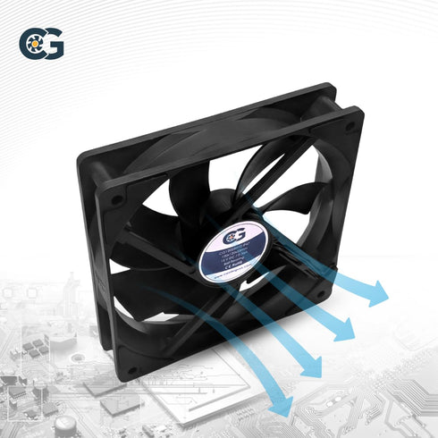 Coolerguys 12vDC Waterproof IP67 Fan (High Speed, 120x25mm)...