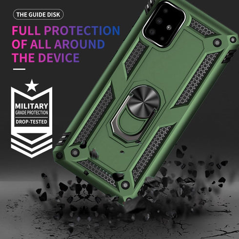 Samsung A71 5G Case, A71 5G Phone Case with Screen Protector, Military Grade Protective Cases with Ring for Samsung Galaxy A71 5G (Military Green)...