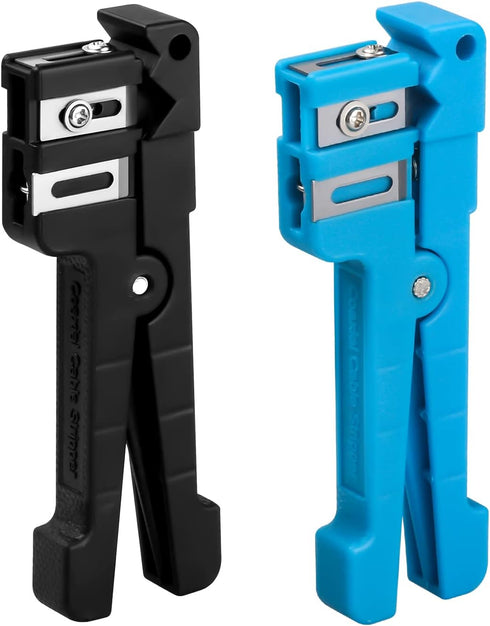 Fiber Optic Cutter Tool 45-163 and 45-165 Coax Cable Stripper Fiber Optical Buffer Tube Jacket Stripper coaxial cable crimper universal wire strip...