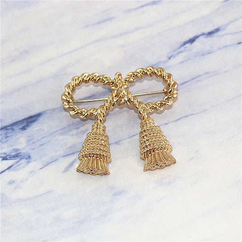 Vintage Ribbon Bow Brooch Pin Exaggerated Bow Knot Lapel Pins Clip Shawl Hat Suit Dress Accessories Brooches Pins Unique Birthday Christmas Jewelr...
